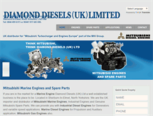 Tablet Screenshot of diamonddiesels.co.uk